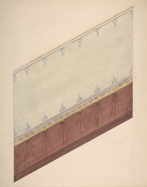 Pompeiian Design for Paneling, second half 19th century.