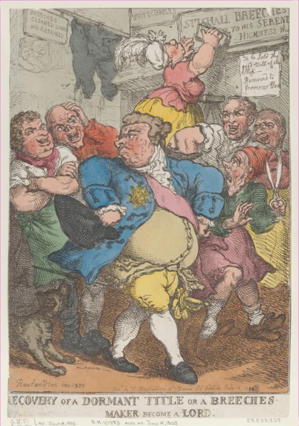 Recovery from a Dormant Title or a Breeches Maker Become a Lord, [July 14, 1805], reissued July 14, 1812.