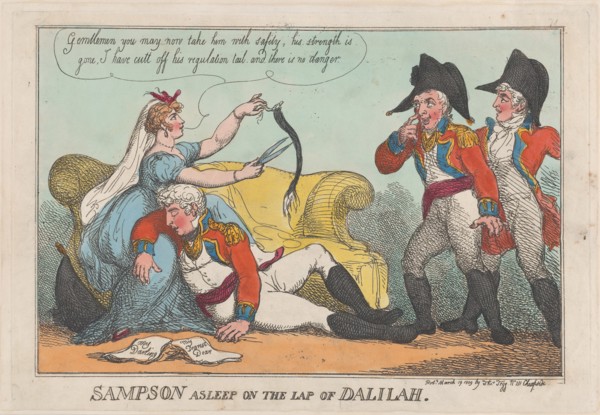 Sampson Asleep on the Lap of Dalilah, March 19, 1809.