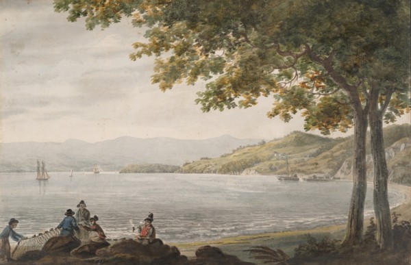 Shad Fishermen on the Shore of the Hudson River, 1811-ca. 1813.