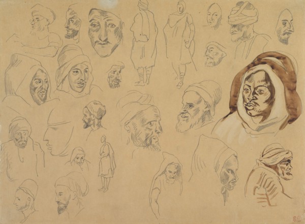 Studies of Arab Heads and Figures, after 1832.