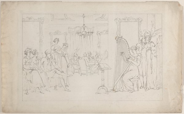 Sweet is the voice whose powers can move / And call the vagrant heart to love, from "The Dance of Life", September 1, 1817.