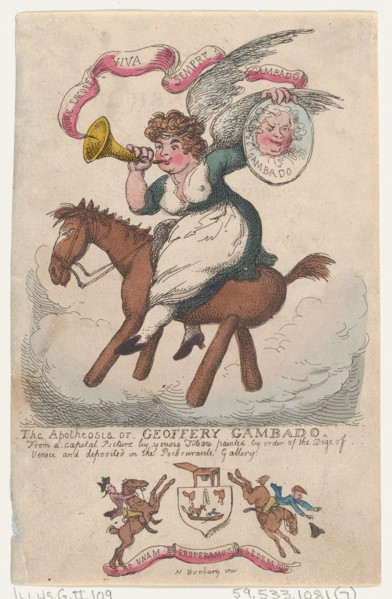 The Apotheosis of Geoffery Gambado, 1808.