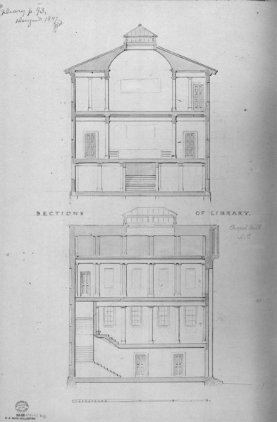 University of North Carolina, Chapel Hill, Student Libraries (two sections), 1850-58.