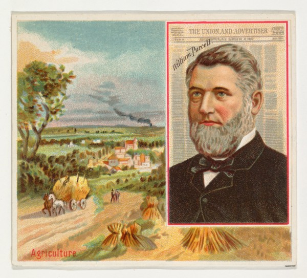 William Purcell, The Rochester Union and Advertiser, from the American Editors series (N35) for Allen & Ginter Cigarettes, 1887.