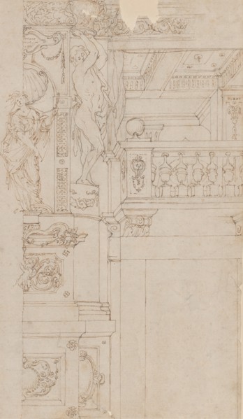 Studies for the trompe-l?oeil decorations of Palazzo Ducale (Palazzo Pitti), Florence, 1636-41.