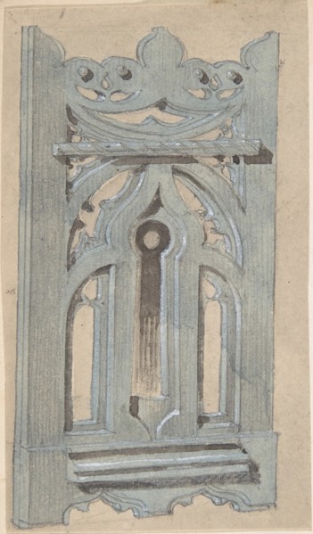 Metal Keyplate for Church, second half 19th century.