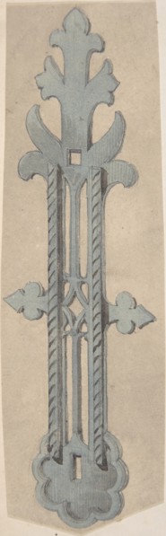 Metal Doorplate for Church, second half 19th century.