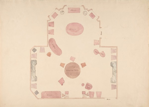 Plan of a Room, early 19th century.