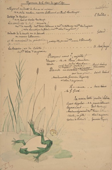Program for the Evening of April 11, 1891, 1891.