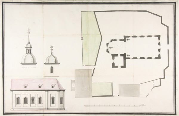 Design for the Parish Church of Merkershausen, 1738 (?).