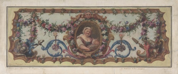 Design for a Tapestry Seat of a Sofa, 1721.