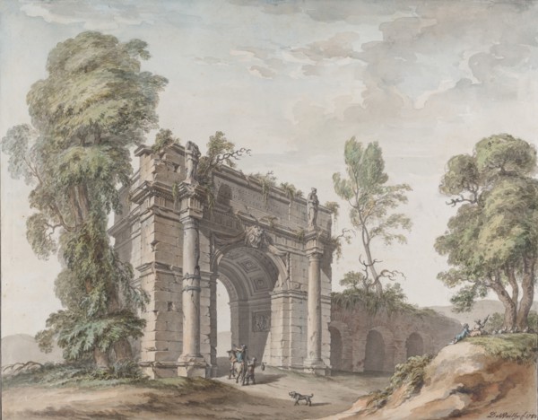 Design for a Triumphal Arch for the Gardens at Chateau d'Enghien, Belgium, 1782.