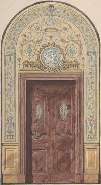 Designs for Arched Doorway, 19th century.