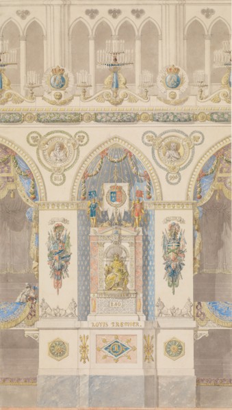 Interior Elevation, Reims Cathedral, n.d..