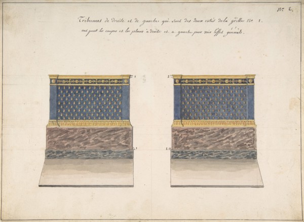 Right and Left Tribunes, .