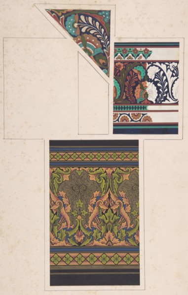Design drawing, ca. 1883, based on earlier design.