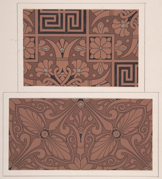 Design drawing, ca. 1883, based on earlier design.