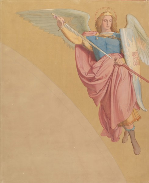 Archangel Drawing a Sword, 1825-86.