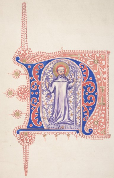 Illuminated Initial "N", 1830-62.