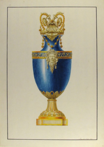 Design for an Urn, ca. 1770-90.