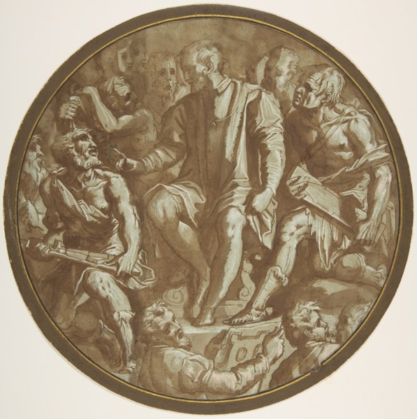 Grand Duke Cosimo I of Tuscany Surrounded by his Artists., ca. 1556-62.