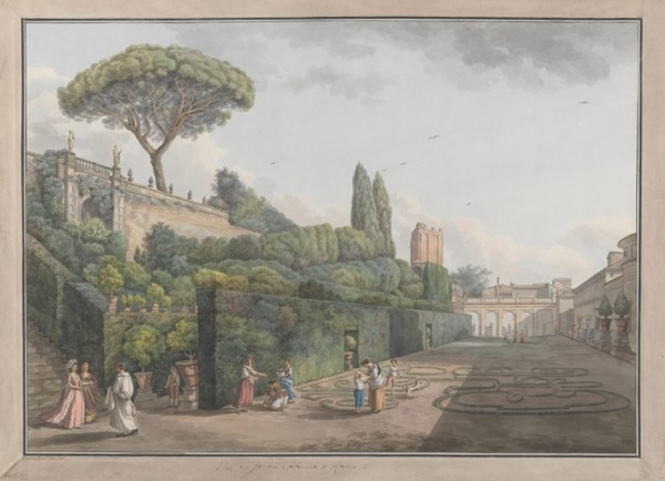 Garden of Palazzo Colonna, ca. 1780.