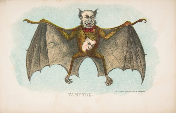 Vampyre, from The Comic Natural History of the Human Race, 1851.