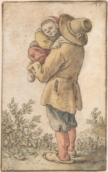Peasant with Child, 17th century.