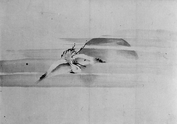 Crane and Sun, 19th century.