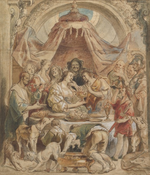 The Banquet of Anthony and Cleopatra, 17th century.