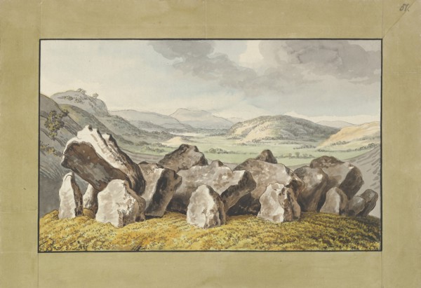 A Prehistoric Stone Circle on a Mound, an Extensive Landscape Beyond, mid-18th-early 19th century.