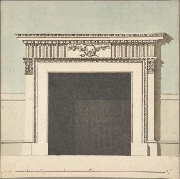 Design for a Chimneypiece, late 18th-early 19th century.