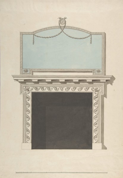 Design for a Chimneypiece, late 18th-early 19th century.