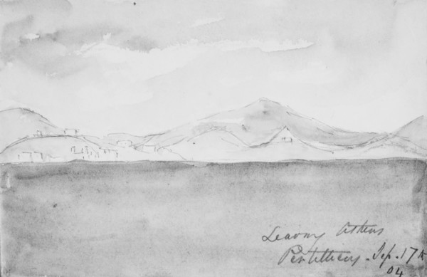Leaving Athens (from Sketchbook), 1904.
