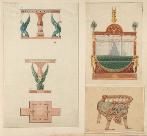 Designs for Furniture, ca. 1800-ca. 1840.