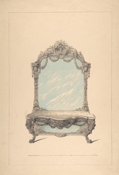 Design for Console Table, 1850-1904.