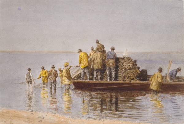 Taking Up the Net, 1881.