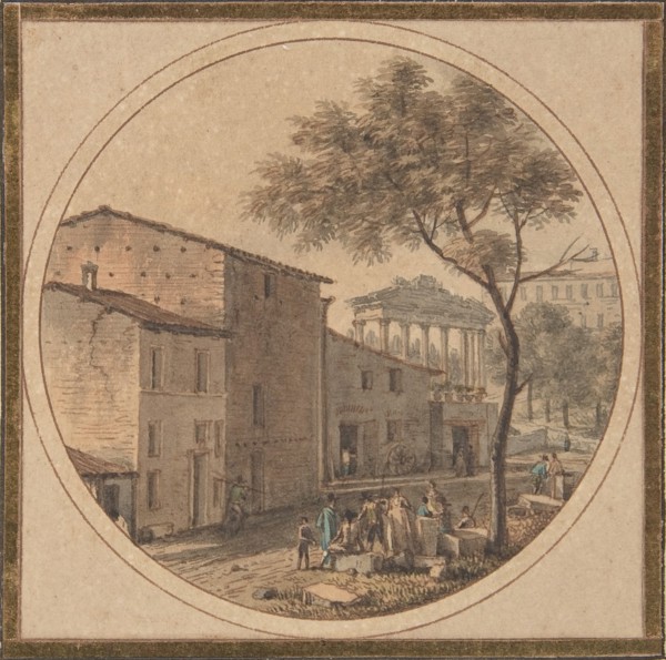 View of the Roman Forum with the Temple of Saturn in the Background, n.d..