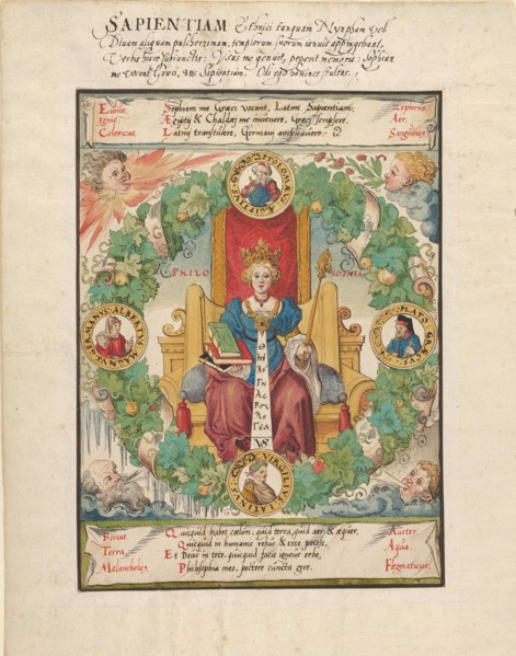 Philosophy Enthroned, mid-16th century.