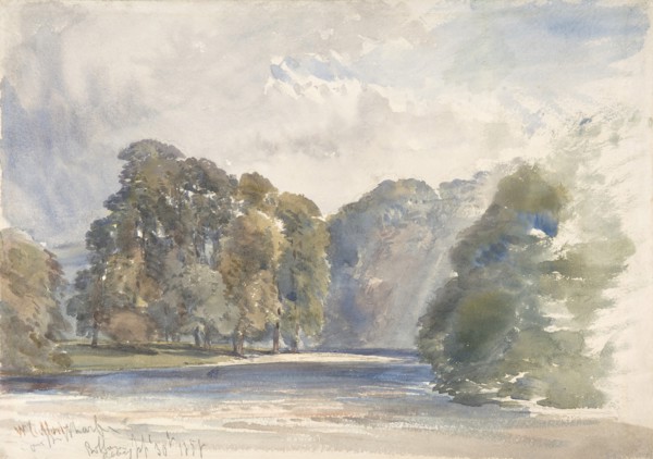 On the Wharfe, Bolton Abbey, September 30, 1858.