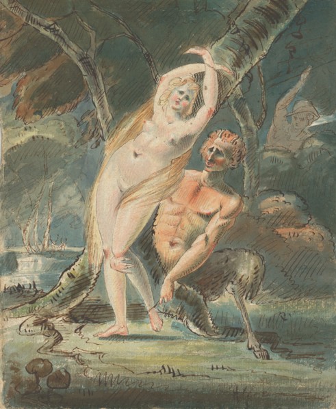 Amymone (?) with a Lecherous Satyr, 1770-80.