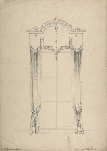Design for Curtains, 1841-84.