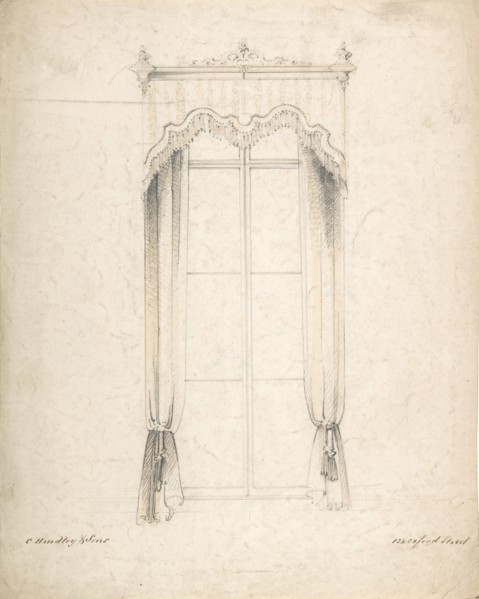 Design for Curtains, 1841-84.