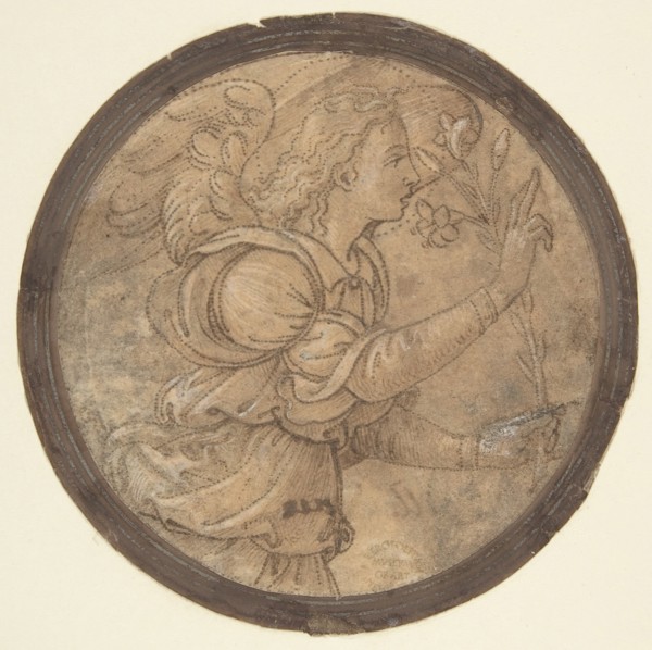 The Angel of the Annunciation (Cartoon for an Embroidery), 1466-1524.