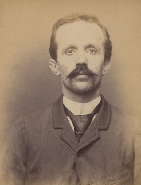 Bazin. Claudius dit César. 36 ans, né à Chatillon (Ain). Mécanicien. Anarchiste. 11/3/94., 1894.