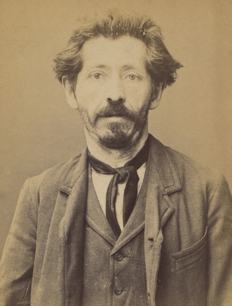 Lutringer. Pierre, Léopold. 43 ans, né le 25/11/50 à Stenay (Meuse). Cordonnier. Anarchiste. 3/7/94. , 1894.