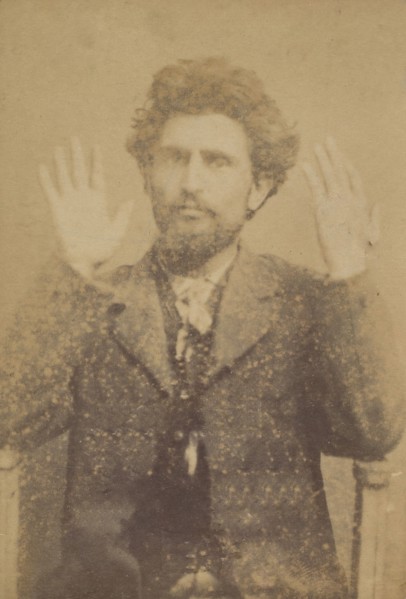 Robert. Fritz, Malatesta. 24 ans, Suisse. Excitation à la haine des citoyens les uns contre les autres, expulsé., 1880s-90s.