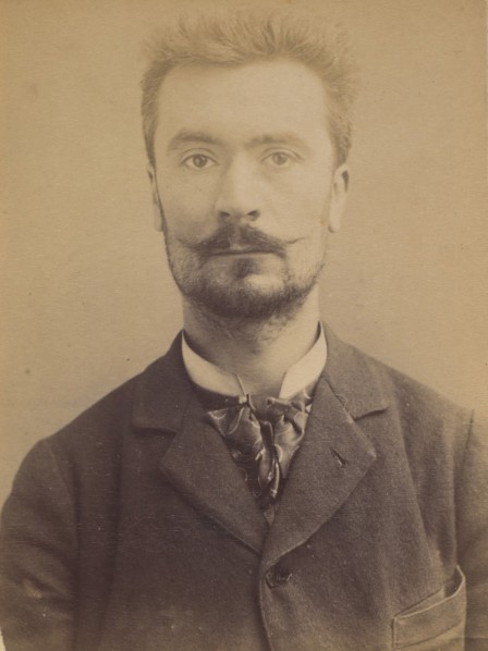 Pemjean. Lucien, Pierre. 32 ans, né à Lyon (Rhône). Publiciste. Anarchiste. 2/1/93., 1893.