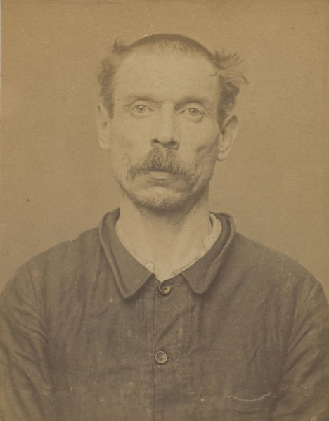 Francier. éloi. 41 ans, né le 28/10/53 à Resson-le-Long (Aisne). ébéniste. Anarchiste. 22/5/94., 1894.